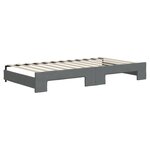 vidaXL Lit de jour avec gigogne et tiroirs sans matelas 100x200 cm