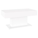 vidaXL Table basse blanc 96x50x45 cm bois d'ingénierie