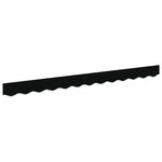 vidaXL Valance de store pour cadre de 2 5 m Noir 2 3x0 2 m