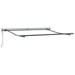 Auvent rétractable automatique vidaXL Gris Clair 350x250 cm