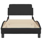 vidaXL Cadre de lit sans matelas noir 90x190 cm similicuir