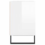 vidaXL Meuble TV blanc brillant 103 5x30x50 cm bois d'ingénierie