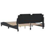 vidaXL Cadre de lit sans matelas noir 160x200 cm similicuir