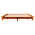 vidaXL Cadre de lit sans matelas cire marron 150x200cm bois pin massif