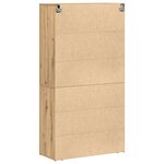 vidaXL Haut meuble en chêne 80x33x150 cm Bois d'ingénierie