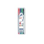 Etui Chevalet de 4 Fineliner Triplus 0,3 mm Assortis STAEDTLER