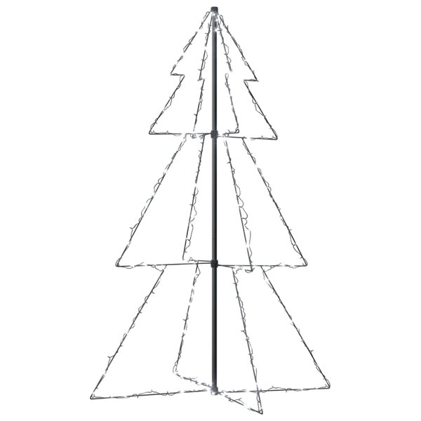 vidaXL Arbre de Noël cône 200 LED d'intérieur/d'extérieur 98x150 cm