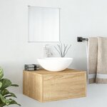 vidaXL Ensemble de meubles salle de bain 2 Pièces chêne bois d'ingénierie