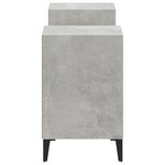 vidaXL Meuble TV Gris béton 160x35x55 cm Bois d'ingénierie
