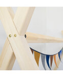 Lit Tipi enfant bois massif naturel 80 x 160 cm