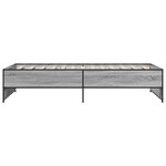 vidaXL Cadre de lit sans matelas sonoma gris 75x190 cm