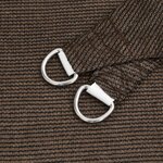 vidaXL Voile d'ombrage 160 g/m² Marron 2 5x3 5 m PEHD