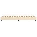 vidaXL Cadre de lit sans matelas crème 80x200 cm tissu