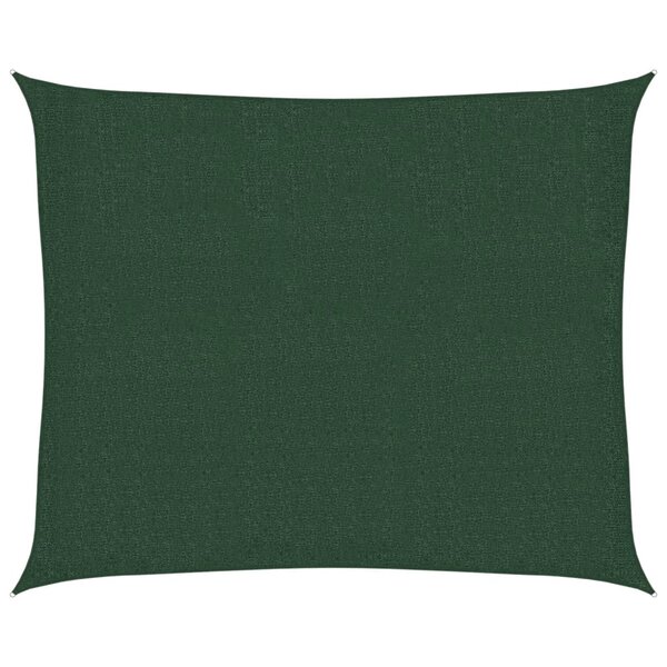 vidaXL Voile d'ombrage 160 g/m² Vert foncé 2 5x3 m PEHD