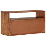 vidaXL Meuble TV 80x30x42 cm Bois d'acacia massif