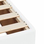 vidaXL Sommier à lattes de lit avec matelas Blanc 90x190 cm Similicuir