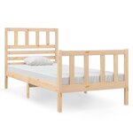 vidaXL Cadre de lit sans matelas bois massif