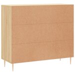 vidaXL Buffet chêne sonoma 90x34x80 cm bois d'ingénierie
