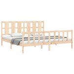 vidaXL Cadre de lit sans matelas bois de pin massif