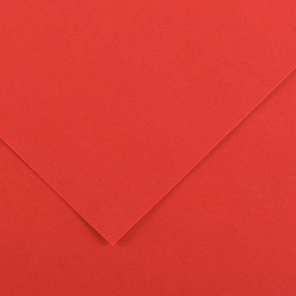 Paquet de 10 feuilles de papier Colorline CANSON 50 x 65 cm 150 g rouge