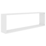vidaXL Étagères cube murales 2 Pièces blanc 100x15x30cm bois d'ingénierie