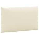 vidaXL Coussins de palette lot de 2 blanc crème tissu oxford