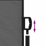 vidaXL Auvent latéral rétractable anthracite 140x500 cm