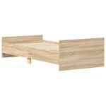 vidaXL Cadre de lit sans matelas chêne sonoma 75x190 cm