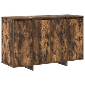 vidaXL Buffet en chêne fumé Chêne fumé Bois d'ingénierie 120 x 41 x 75 cm