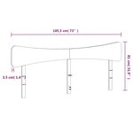 vidaXL Tête de lit blanc 180 cm bois massif de pin