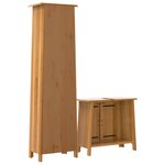 vidaXL Ensemble de meubles de salle de bain 2 Pièces bois de pin massif