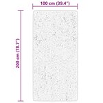 vidaXL Tapis HUARTE à poils courts doux et lavable rouge 100x200 cm