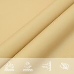 vidaXL Voile d'ombrage sable 5x5x5 m 100   polyester oxford