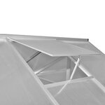 vidaXL Serre renforcée en aluminium avec cadre de base 7 55 m²