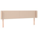 vidaXL Tête de lit avec oreilles Cappuccino 163x16x78/88 cm Similicuir