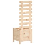 vidaXL Jardinière avec support 39x39 5x114 cm bois de pin massif
