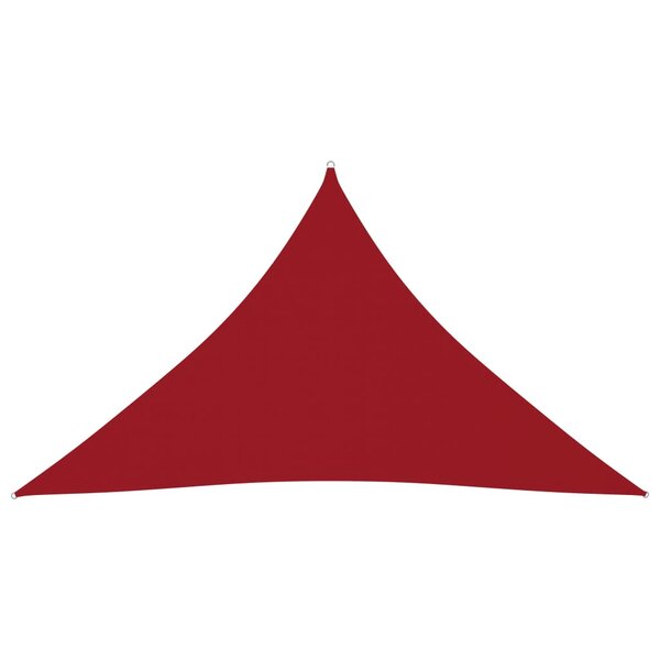 vidaXL Voile de parasol Tissu Oxford triangulaire 4x4x5 8 m Rouge