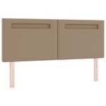vidaXL Tête de lit design simple cappuccino 140 cm en simili cuir