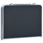 vidaXL Table pliable de camping Gris Aluminium 60x40 cm