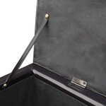 vidaXL Long banc de rangement Bois Marron