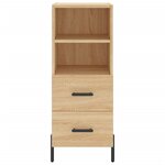 vidaXL Buffet Chêne sonoma 34 5x34x90 cm Bois d'ingénierie