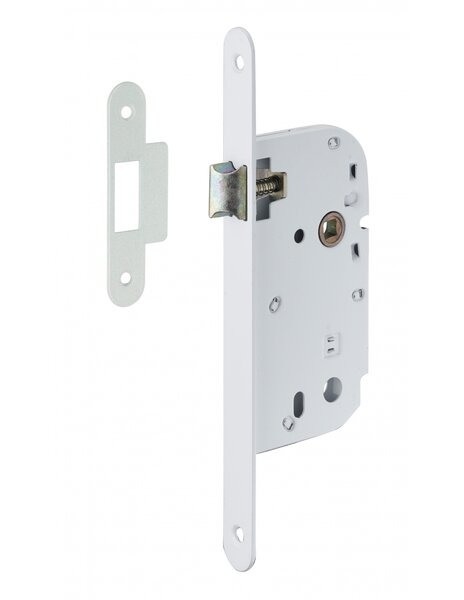 THIRARD - Serrure encastrable pour porte intérieure  axe 50mm  bouts ronds  blanc
