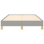 vidaXL Cadre de lit sans matelas gris clair 120x200 cm tissu