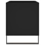 vidaXL Armoire à disques noir 74 5x38x48 cm bois d'ingénierie
