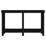 vidaXL Banc de travail Noir 140x50x80 cm Bois de pin massif