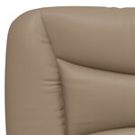 vidaXL Cadre de lit sans matelas cappuccino 90x190 cm similicuir