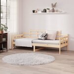 vidaXL Lit de jour sans matelas bois de pin massif 80x200 cm