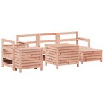 vidaXL Salon de jardin 7 Pièces bois massif sapin de douglas