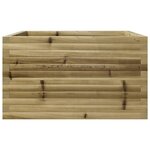 vidaXL Jardinière 80x80x46 cm bois de pin imprégné