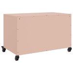 vidaXL Meuble TV rose 68x39x43 5 cm acier laminé à froid